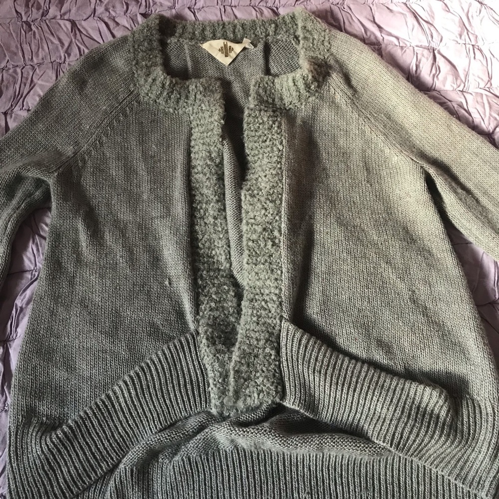 Anthropologie Cardigan Gray Small